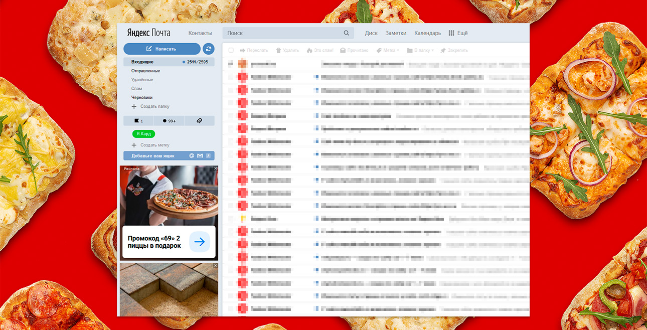Комплексная поисковая реклама сети пиццерий в Твери — Настройка показов в РСЯ — фото